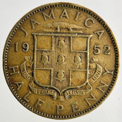 1952 Jamaica Half-Penny Coin | Fine Collectable Grade
