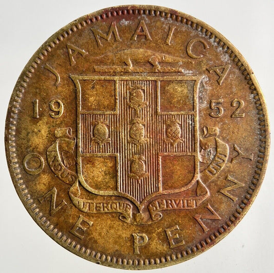 1952 Jamaica One Penny Coin | Fine Collectable Grade