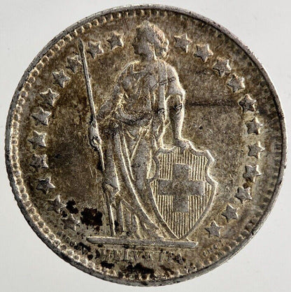 1952 Switzerland Swiss 1/2 Half Franc Silver Coin | Fine Collectable Grade