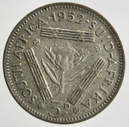 1952 South Africa Threepence Silver Coin | Collectable Grade