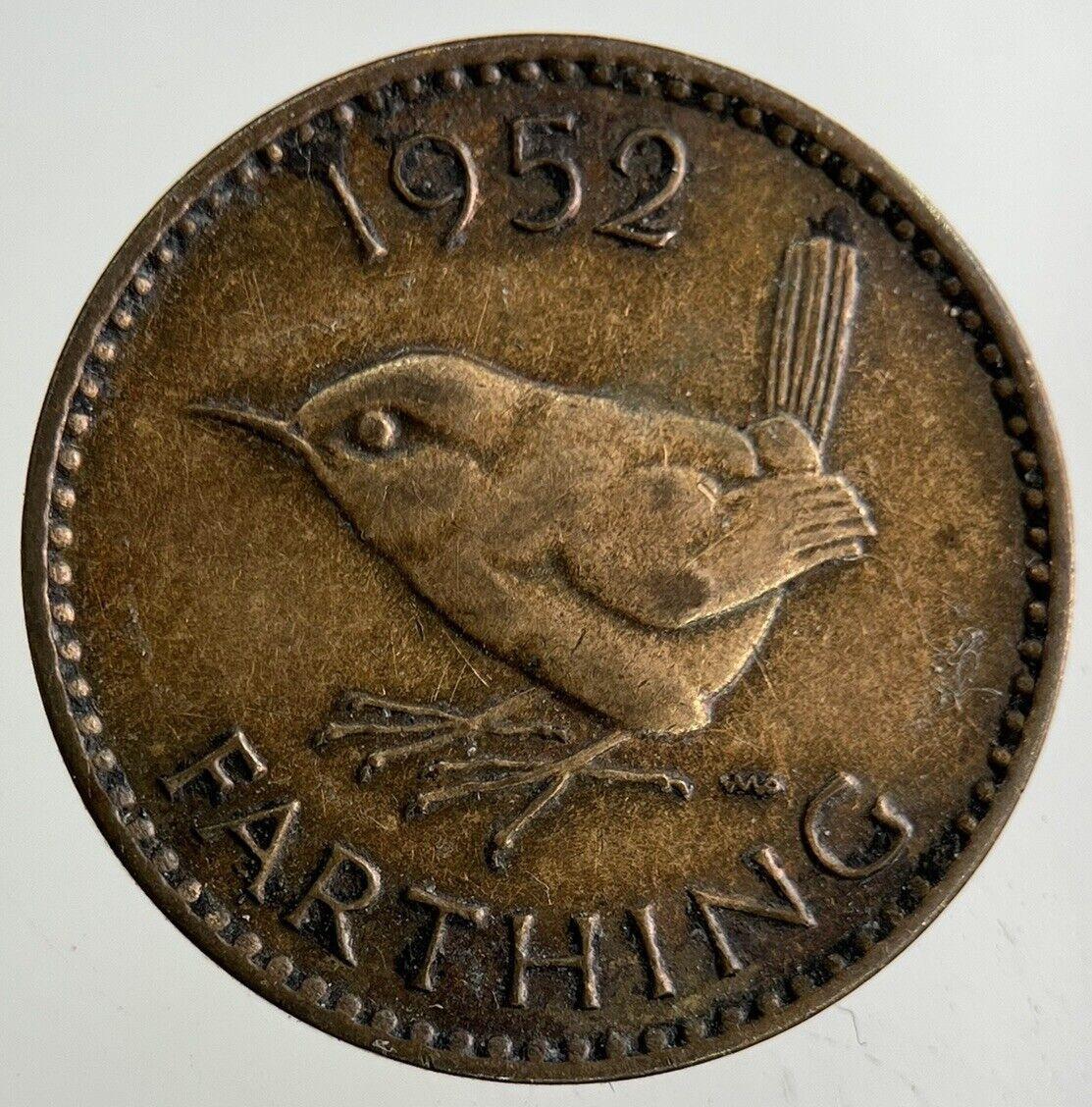 1952 George VI Wren Farthing Coin | Very High Grade