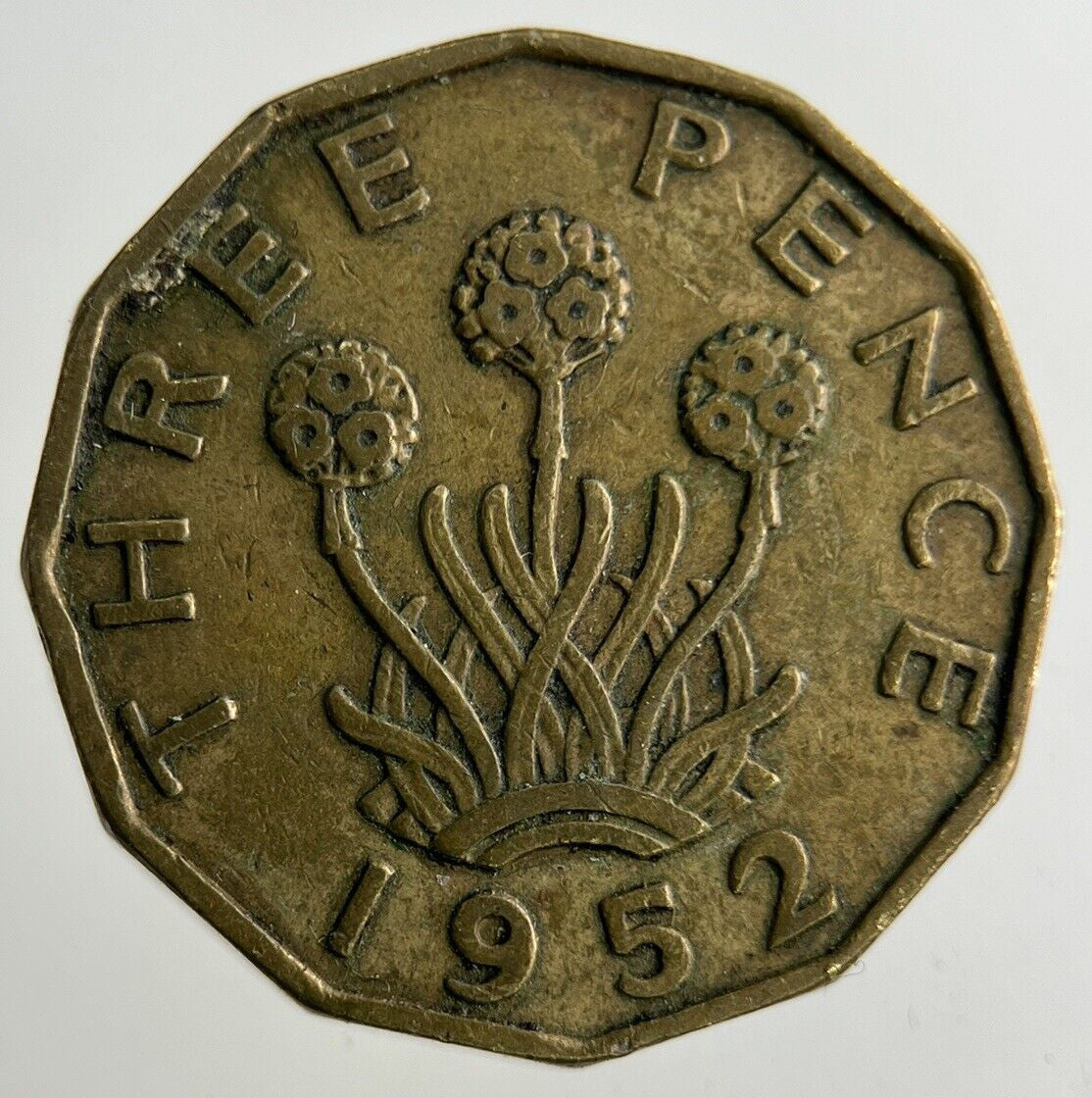 1952 George VI Threepence Coin | Fine Collectable Grade