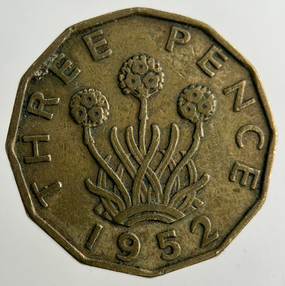 1952 George VI Threepence Coin | Fine Collectable Grade