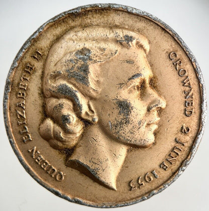 1953 Elizabeth II 2nd Coronation Medal Token Coin | Fine Collectable Grade