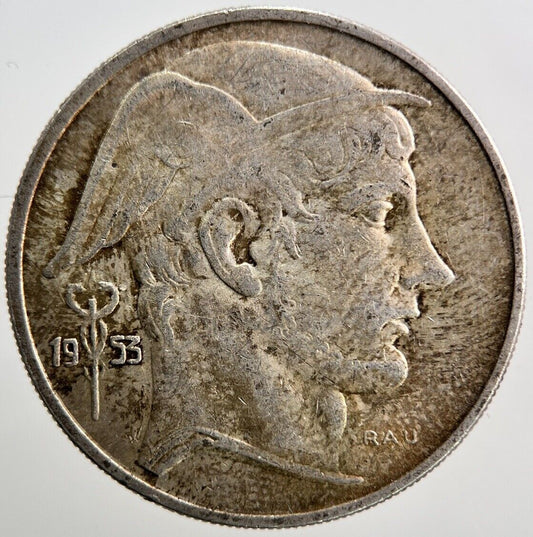 1953 Belgium 20 Francs Silver Coin | Fine Collectable Grade | a3719