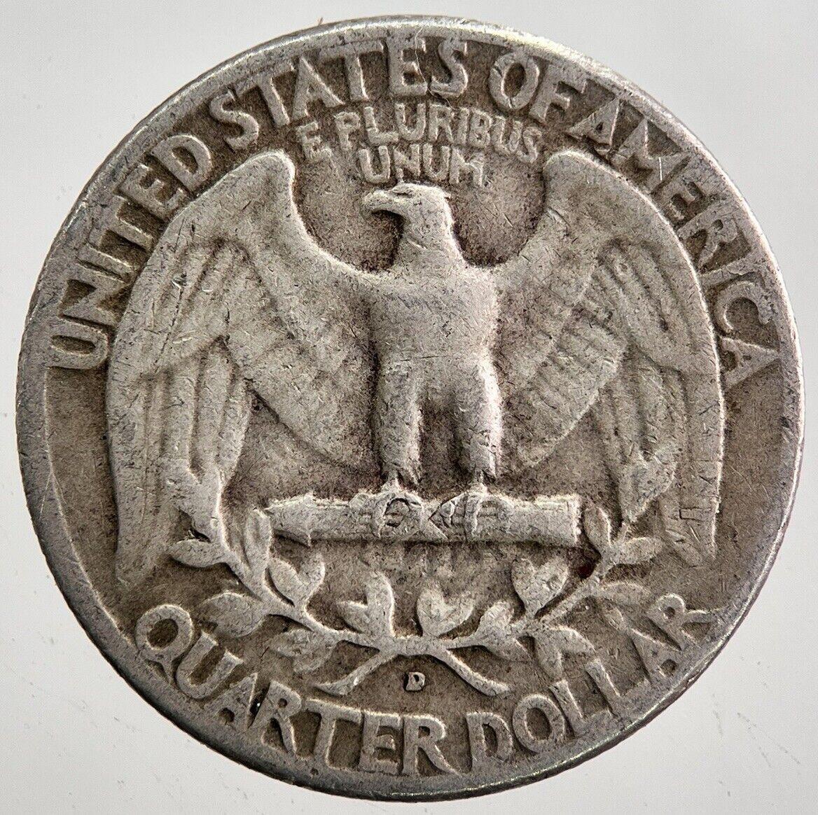 1952-D US USA Quarter Dollar Silver Coin | Collectable Grade | a7946
