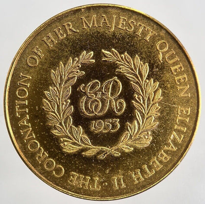 1953 Elizabeth II 2nd Coronation Medal Token Coin | Fine Collectable Grade