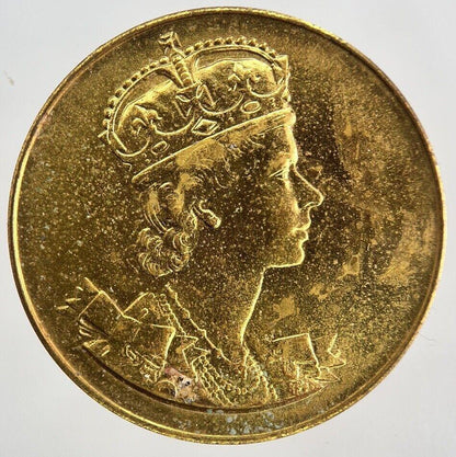 1953 Elizabeth II 2nd Coronation Medal Token Coin | Fine Collectable Grade