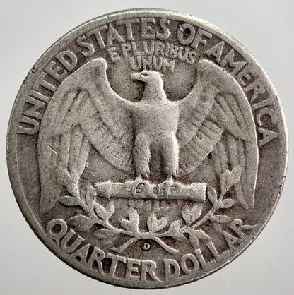 1952-D US USA Quarter Dollar Silver Coin | Collectable Grade | a7947