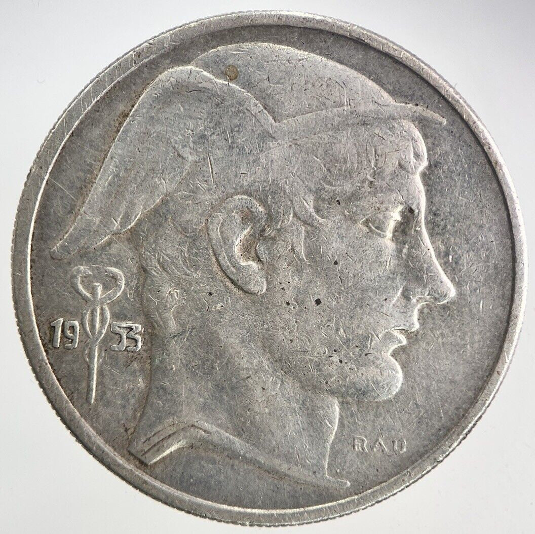 1953 Belgium Silver 20 Franc Coin | Fine Collectable Grade