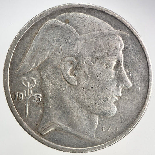 1953 Belgium Silver 20 Franc Coin | Fine Collectable Grade