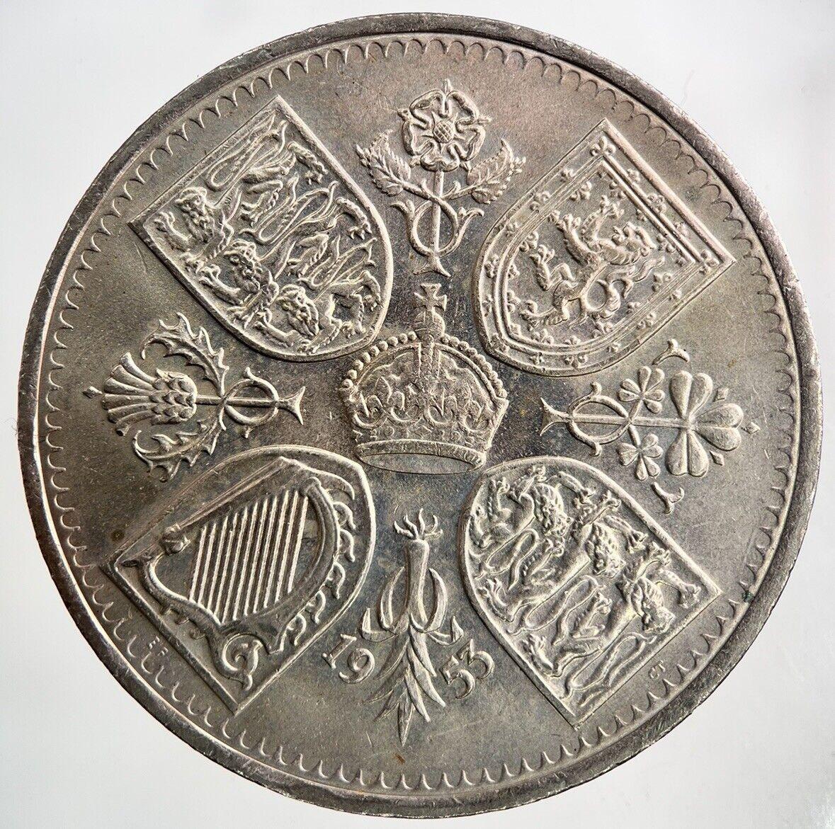 1953 Elizabeth II 2nd Crown Coin | Very High Grade