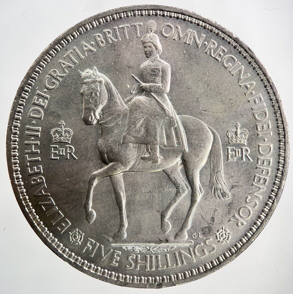 1953 Elizabeth II 2nd Crown Coin | Very High Grade