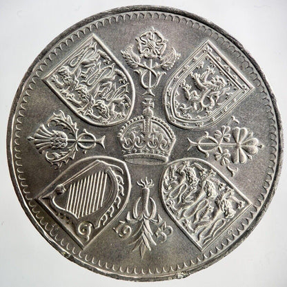 1953 Elizabeth II 2nd Crown Coin | Very High Grade
