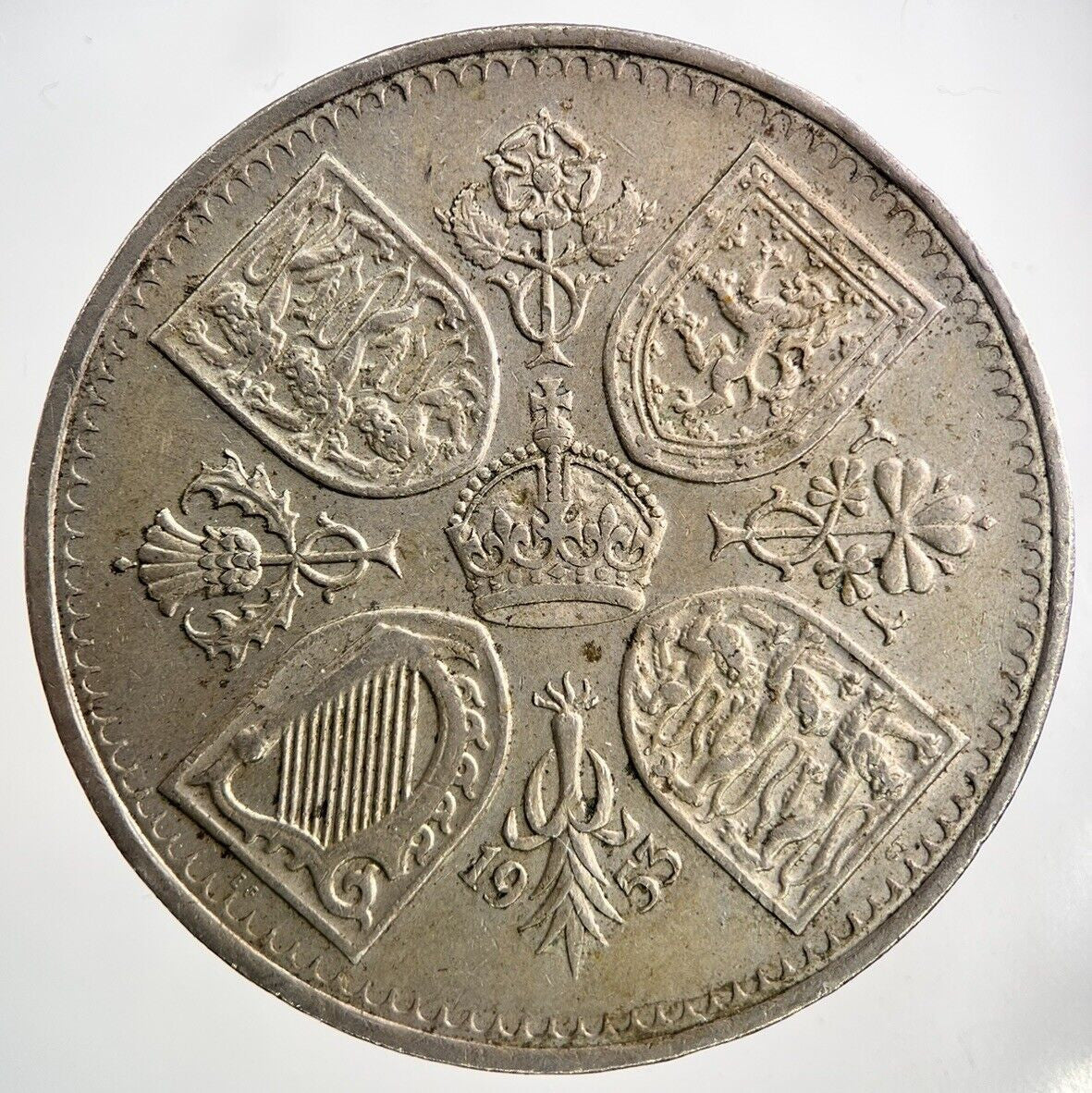 1953 Elizabeth II 2nd Crown Coin | Very High Grade