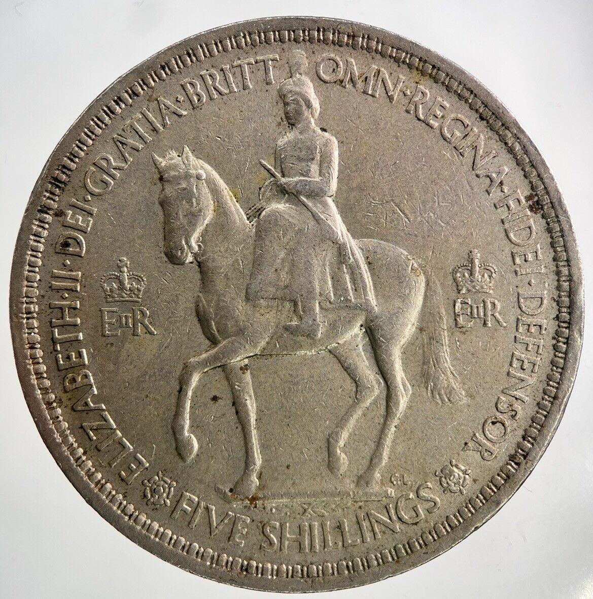 1953 Elizabeth II 2nd Crown Coin | Very High Grade