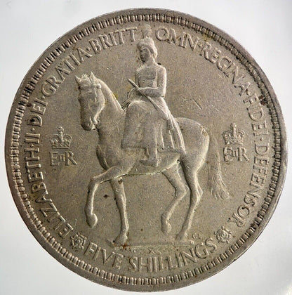 1953 Elizabeth II 2nd Crown Coin | Very High Grade