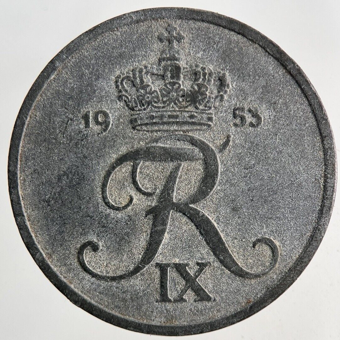1953 Denmark 5 Ore Coin | Fine Collectable Grade