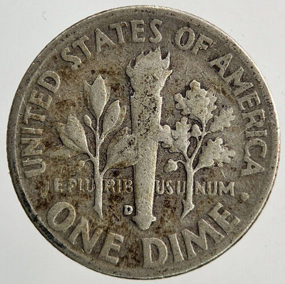1952-D US USA Roosevelt Dime Silver Coin | Collectable Grade