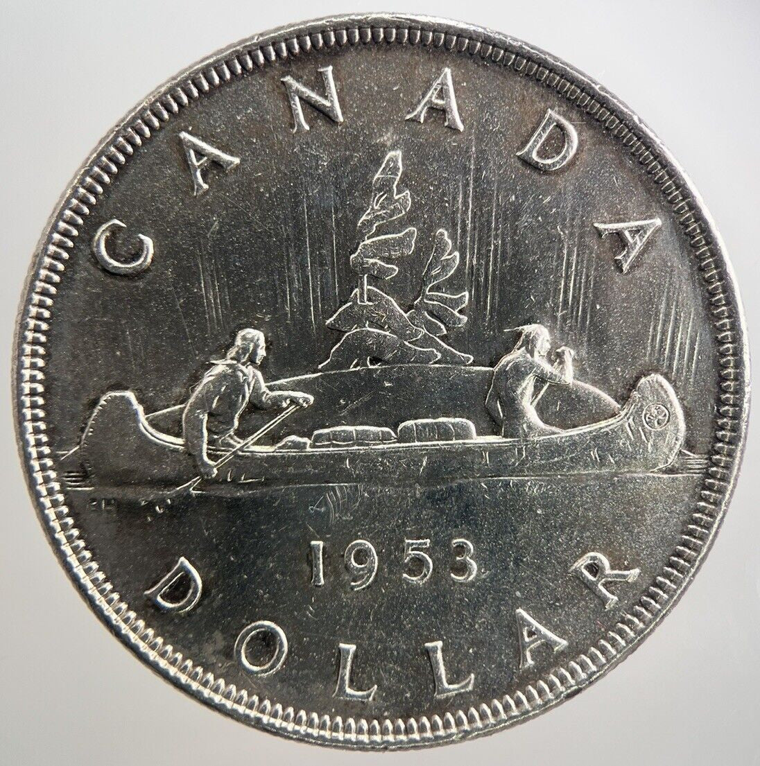 1953 Canadian 1 One Dollar Silver Coin | Very High Grade | a1002