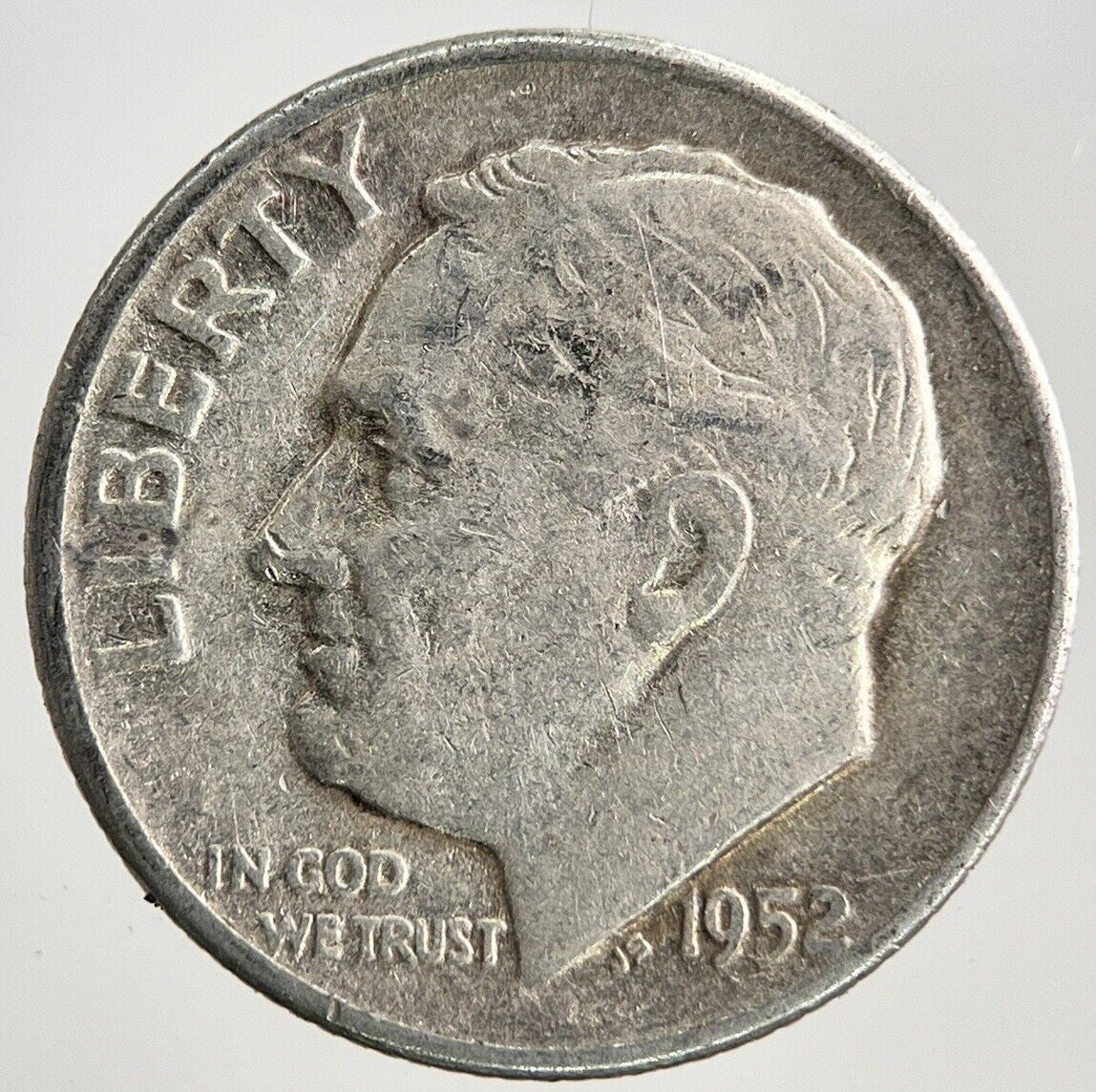 1952 US USA Roosevelt One Dime Silver Coin | Collectable Grade