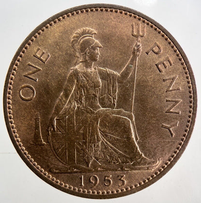 1953 Elizabeth II 2nd One Penny Coin | Very High Grade