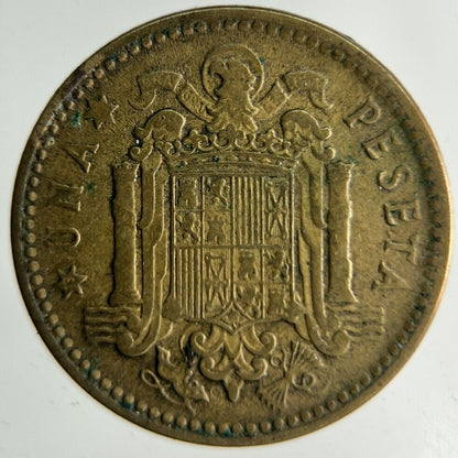 1953 Spain 1 Una Peseta Coin | Fine Collectable Grade