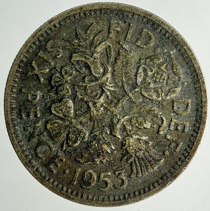 1953 Elizabeth II 2nd Sixpence Coin | Fine Collectable Grade