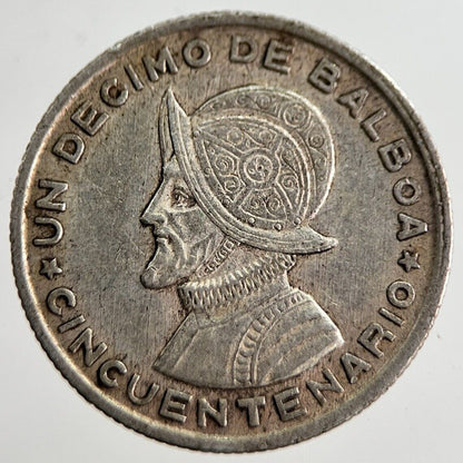 1953 Panama 1/4 Balboa Silver Coin | Very High Grade | a8927