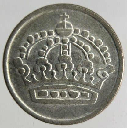 1953 Sweden 10 Ore Silver Coin | Fine Collectable Grade