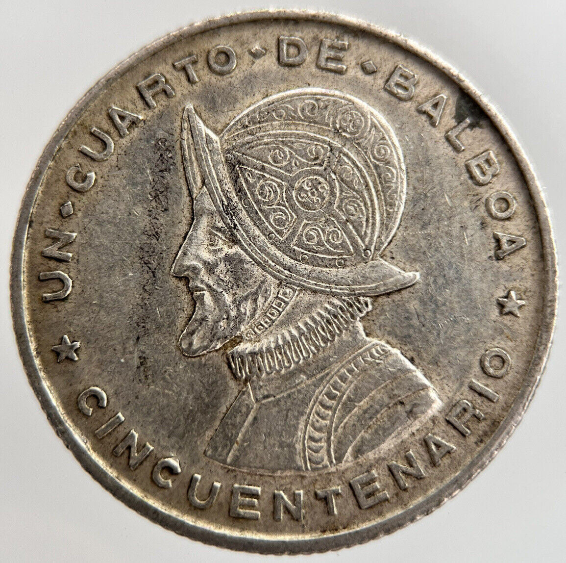 1953 Panama 1/4 Quarter Balboa Silver Coin | Very Fine Grade | a1581