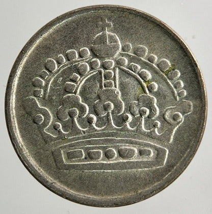1953 Sweden 10 Ore Silver Coin | Fine Collectable Grade