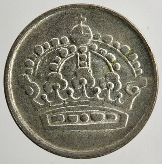 1953 Sweden 10 Ore Silver Coin | Fine Collectable Grade
