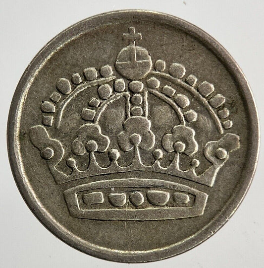 1953 Sweden 10 Ore Silver Coin | Fine Collectable Grade