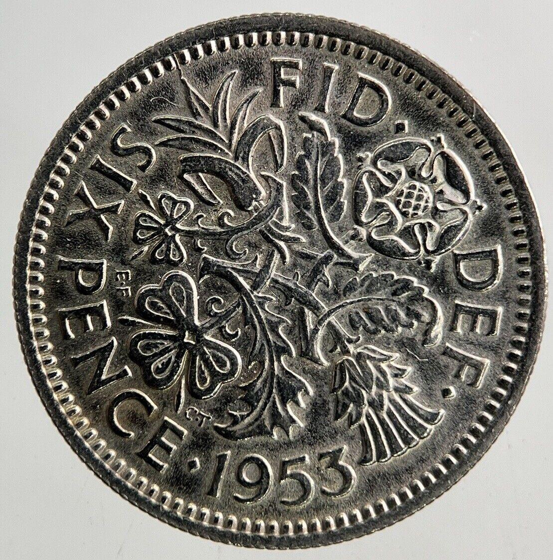 1953 Elizabeth II 2nd Sixpence Coin | Very High Grade