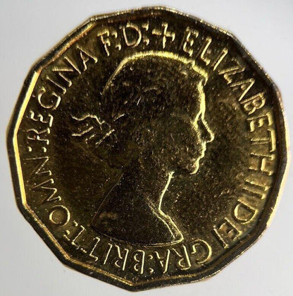 1953 Elizabeth II Brass Threepence Coin | Collectable Grade