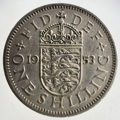 1953 Elizabeth II 2nd One Shilling Coin | Fine Collectable Grade