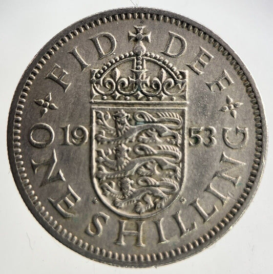 1953 Elizabeth II 2nd One Shilling Coin | Fine Collectable Grade