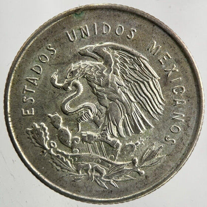 1953 Mexico 25 Centavos Silver Coin | Very High Grade