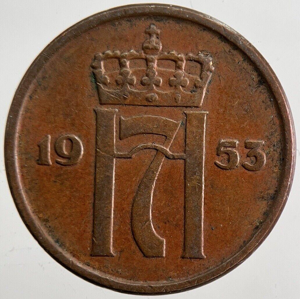 1953 Norway 2 Ore Coin | Very High Grade | a7001