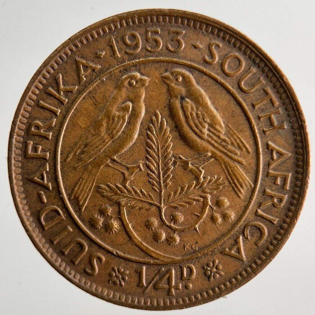 1953 South Africa 1/4 Penny / Farthing Coin | Fine Collectable Grade