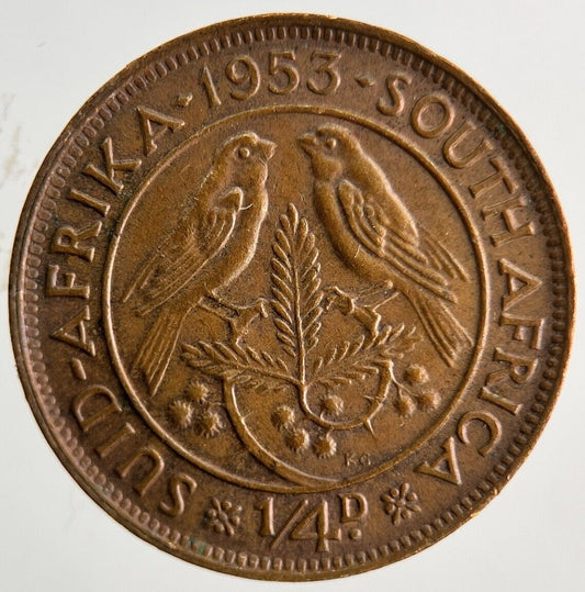 1953 South Africa 1/4 Penny / Farthing Coin | Fine Collectable Grade