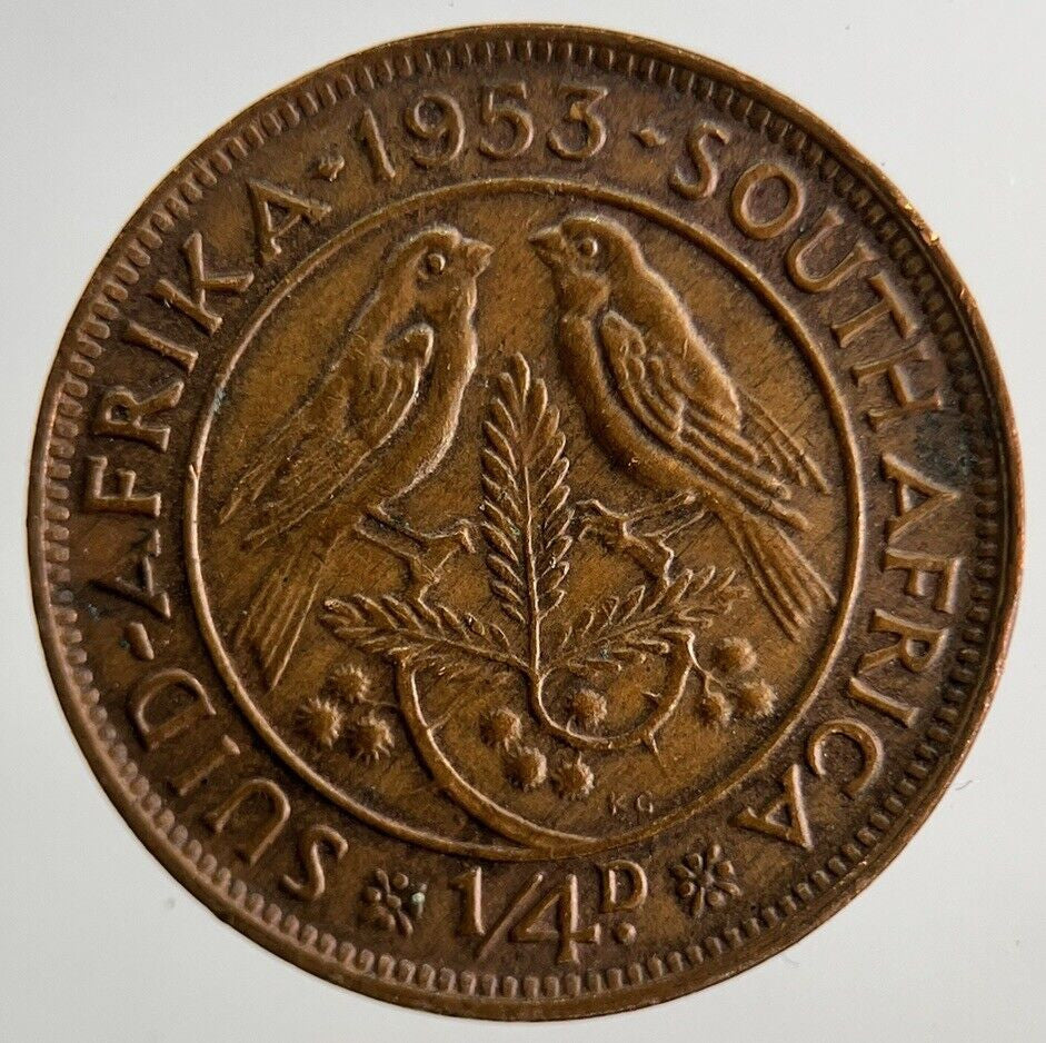 1953 South Africa 1/4 Penny / Farthing Coin | Fine Collectable Grade