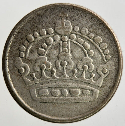 1953 Sweden 25 Ore Silver Coin | Fine Collectable Grade