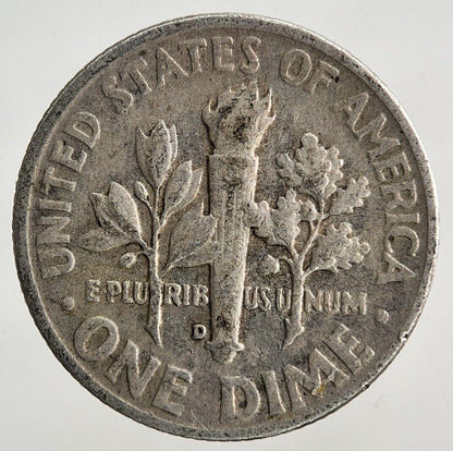 1953-D US USA Roosevelt One Dime Silver Coin | Collectable Grade