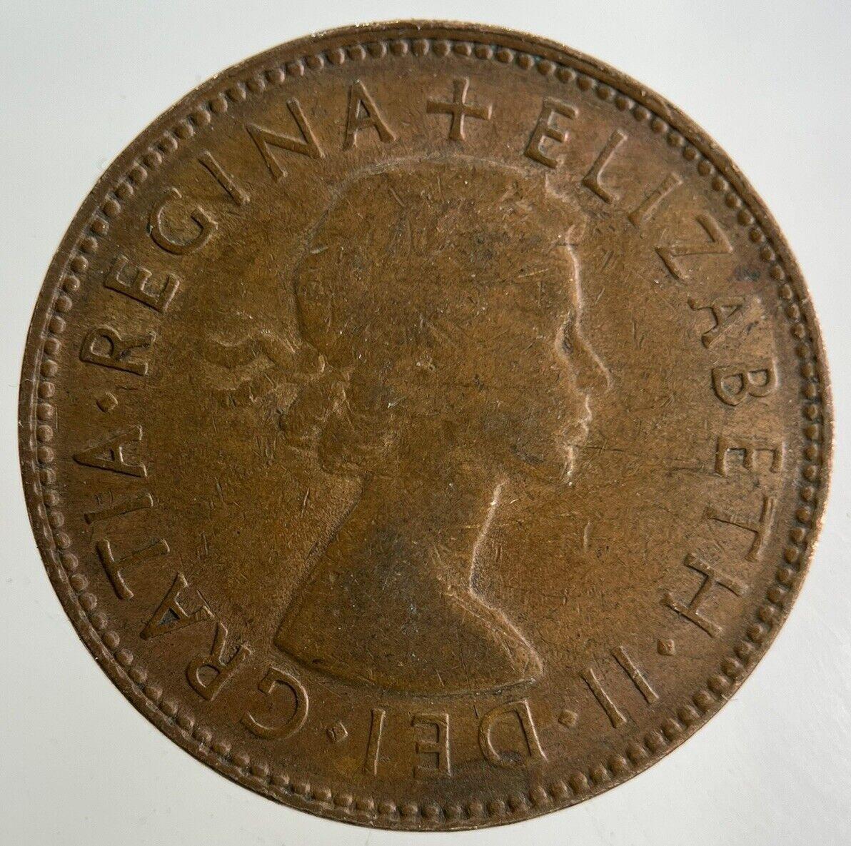 1954 Australia Half-Penny Coin | Fine Collectable Grade