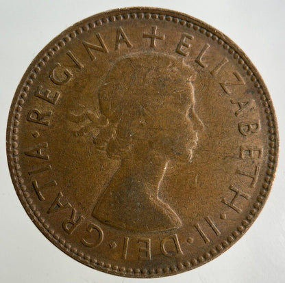1954 Australia Half-Penny Coin | Fine Collectable Grade