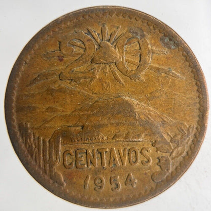 1954 Mexico 20 Centavos Coin | Collectable Grade
