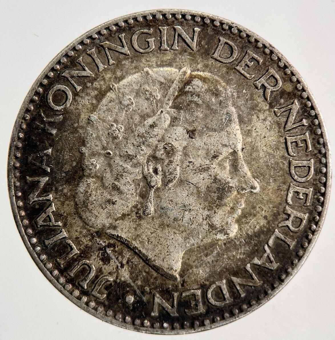1954 Netherlands 1 Gulden Silver Coin | Very High Grade