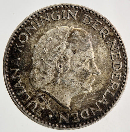 1954 Netherlands 1 Gulden Silver Coin | Very High Grade